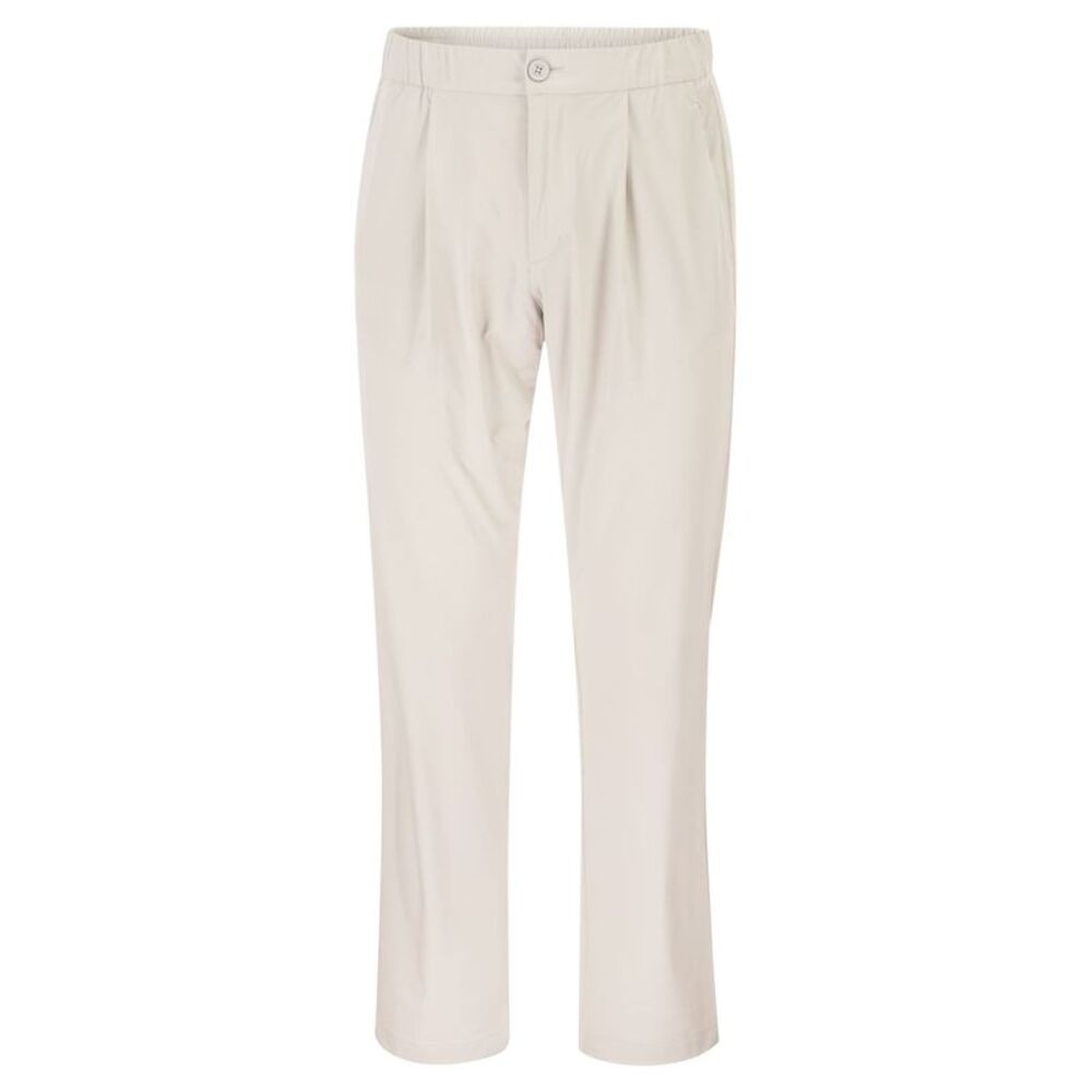 Herno Men Stretch Techno-Nylon Jogger Trousers With Pleats